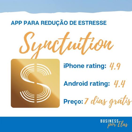 aplicativo Synctuition para redução de estresse